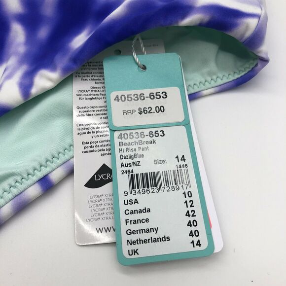 Seafolly Beach Break High Rise Bikini Bottom - Picture 4 of 6